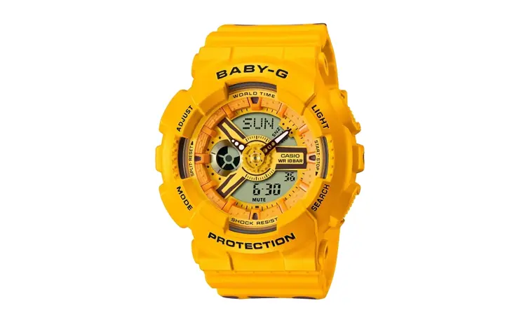 

Мужские часы BABY-G 43 мм желтые BA110XSLC9AE CASIO