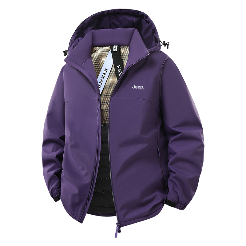 

Куртка Unisex Hooded Thickened Others Jeep, темно-фиолетовый