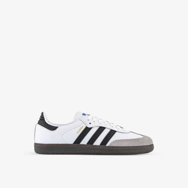Кожаные низкие кеды Samba OG с логотипом Adidas, черный