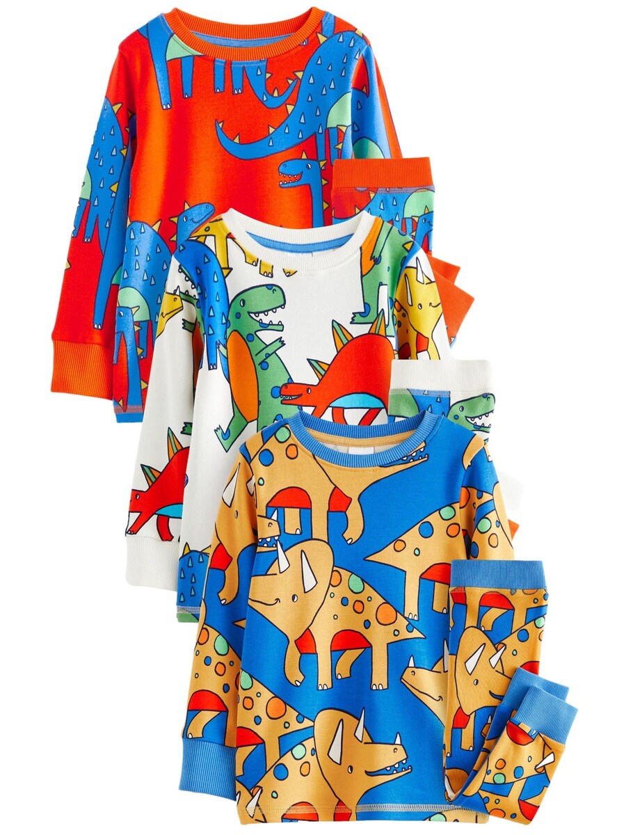 

Пижама Next, цвет Blue/Orange red/Off white