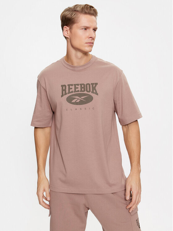 

Футболка стандартного кроя Reebok, бежевый
