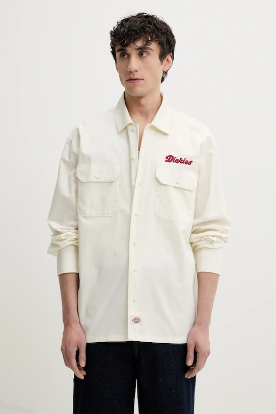 

Хлопковая рубашка Dickies, бежевый