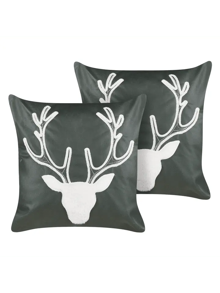 

Декоративная подушка Beliani 2er Set Deko BICOCCA, цвет grün/weiß