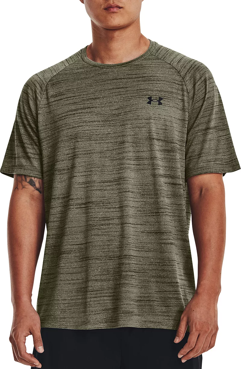 

Мужская футболка с коротким рукавом Under Armour Tech 2.0, цвет Marine OD Green Tiger Tech