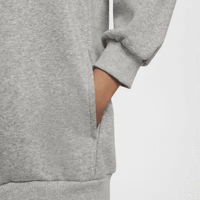 Худи Nike Sportswear Club Fleece, серый/белый — фото 4