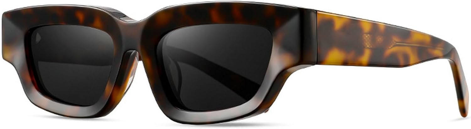 

Модные поляризованные солнцезащитные очки «кошачий глаз» для женщин и мужчин, ретро-очки из толстого материала TR90, дизайнерские красные ацетатные очки mincl, Leopard