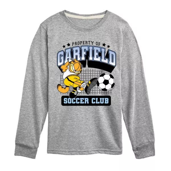 

Футболка с длинным рукавом Garfield Soccer Club для мальчиков 8-20 лет Licensed Character, серый