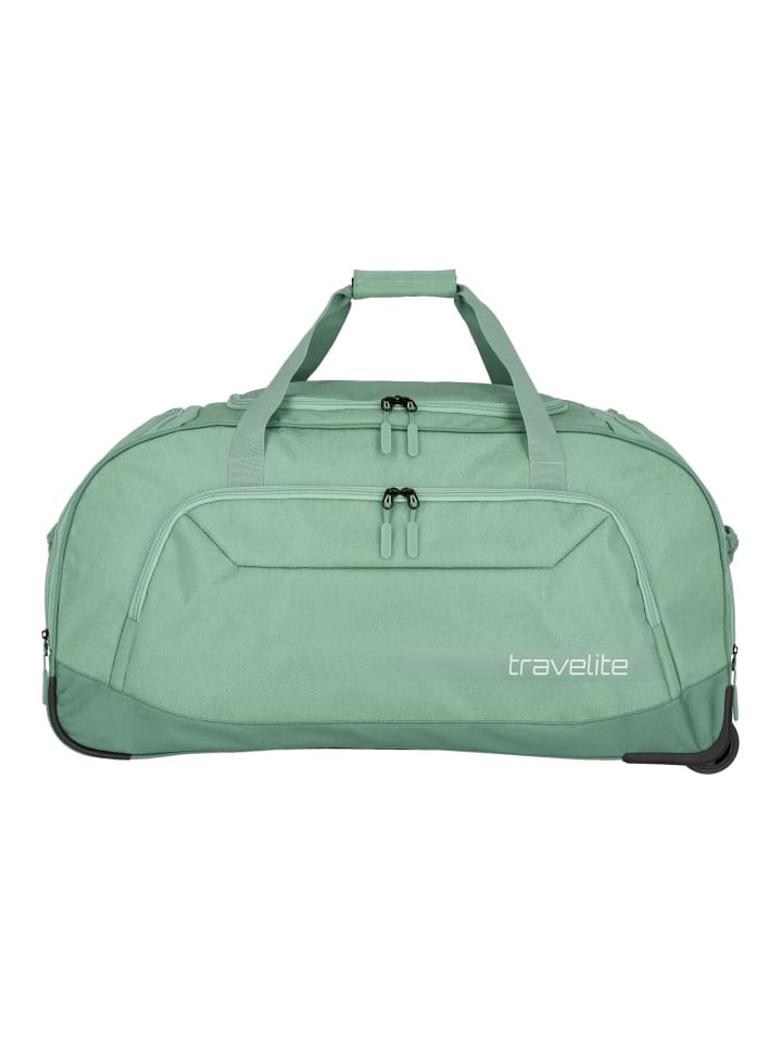 

Travelite Дорожная сумка Kick Off на двух колесах, 77 см, цвет шалфейно-зеленый