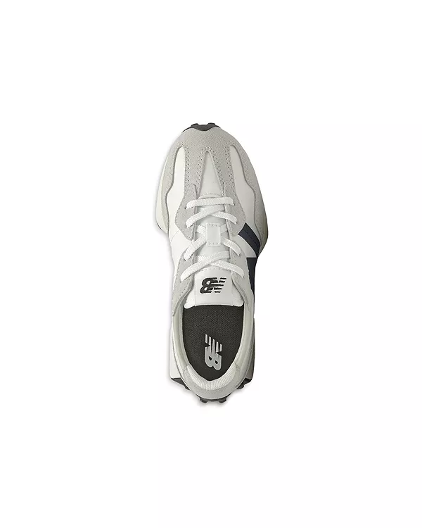 Детские кроссовки на шнуровке 327 - для подростков New Balance, серый — фото 4