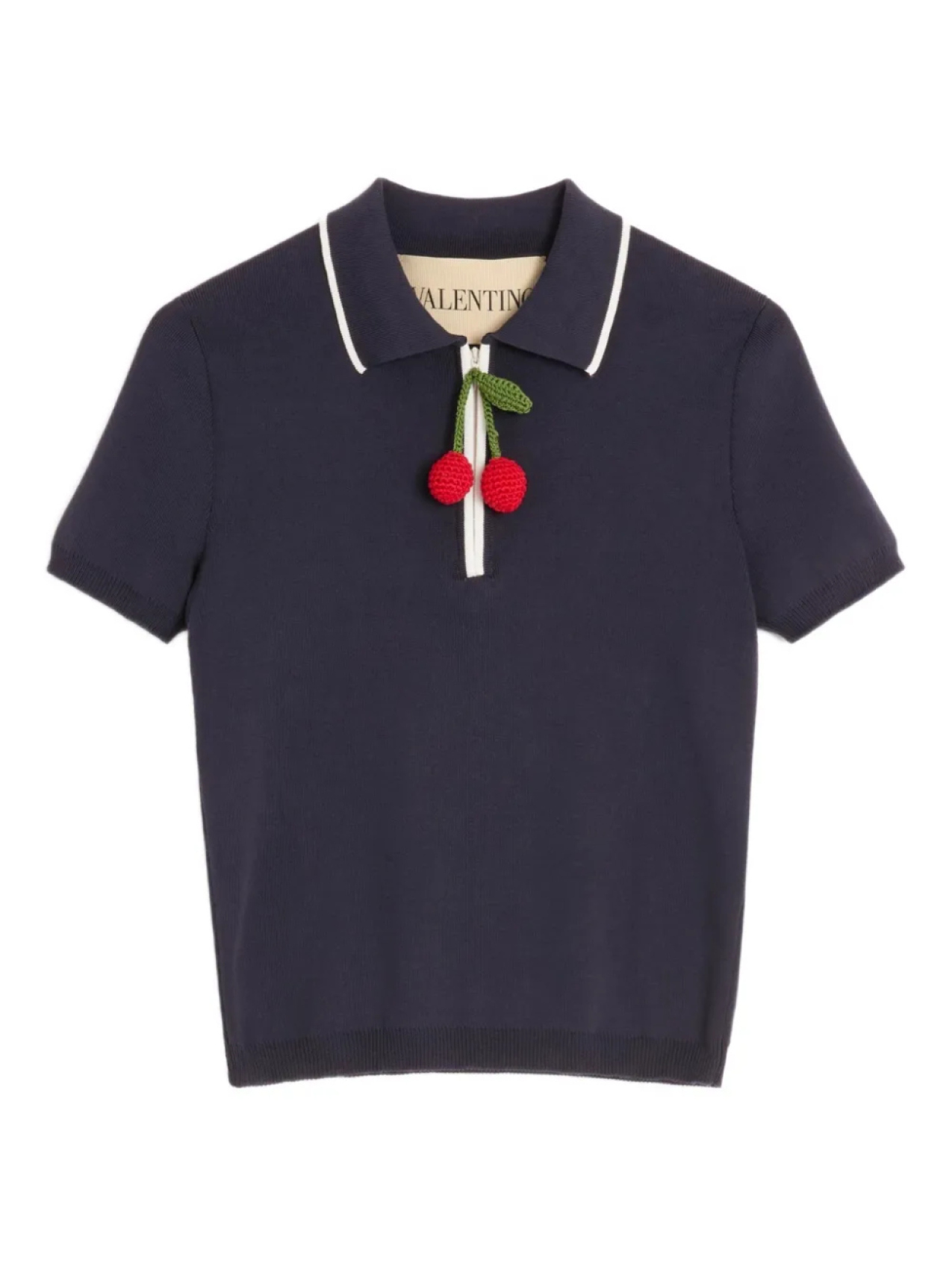 

ХЛОПКОВЫЙ ТОП С ВИШНЕЙ Valentino Garavani, синий