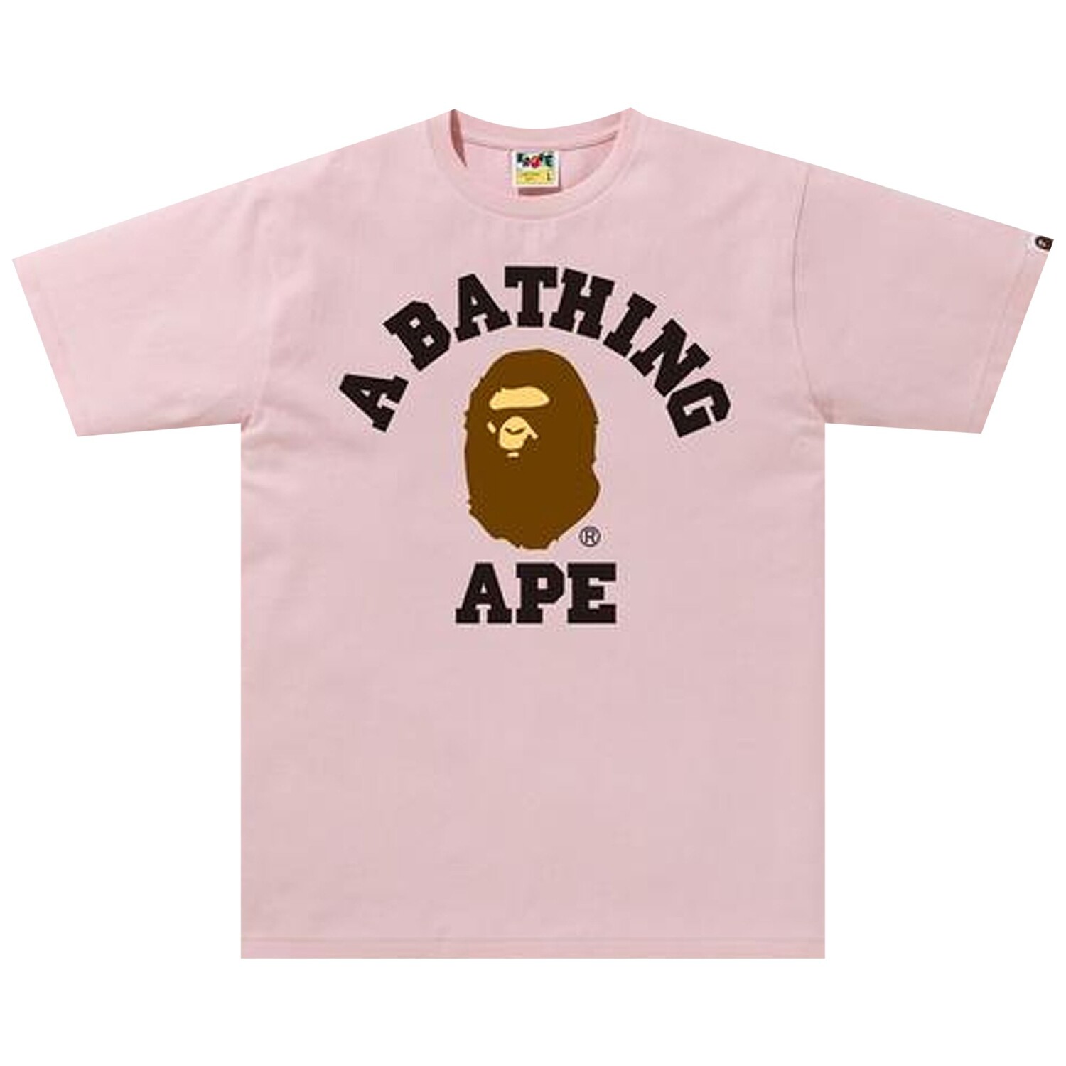 

Футболка колледжа BAPE Розовая, Розовый, Футболка колледжа BAPE Розовая
