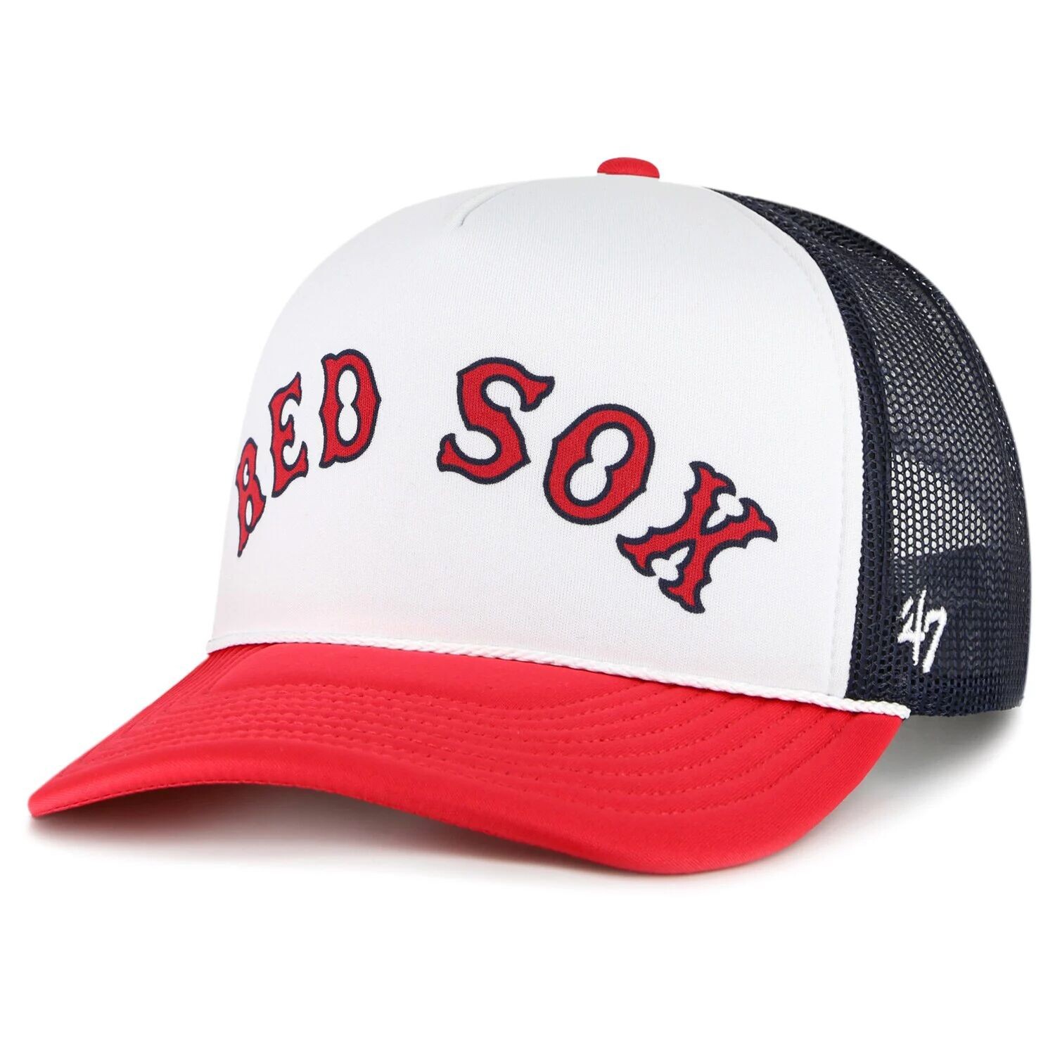 

Мужская белая кепка '47 Boston Red Sox из пенопласта с надписью Trucker Snapback