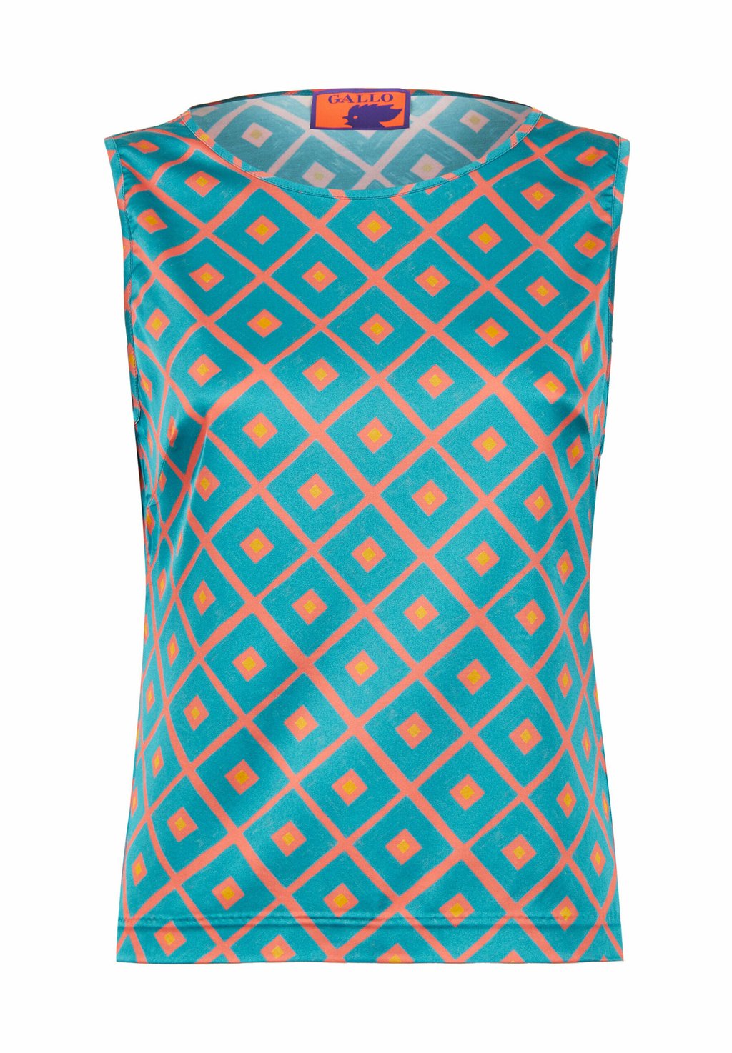 

Топ SLEEVELESS WITH ARGYLE PATTERN Gallo, светло-голубой