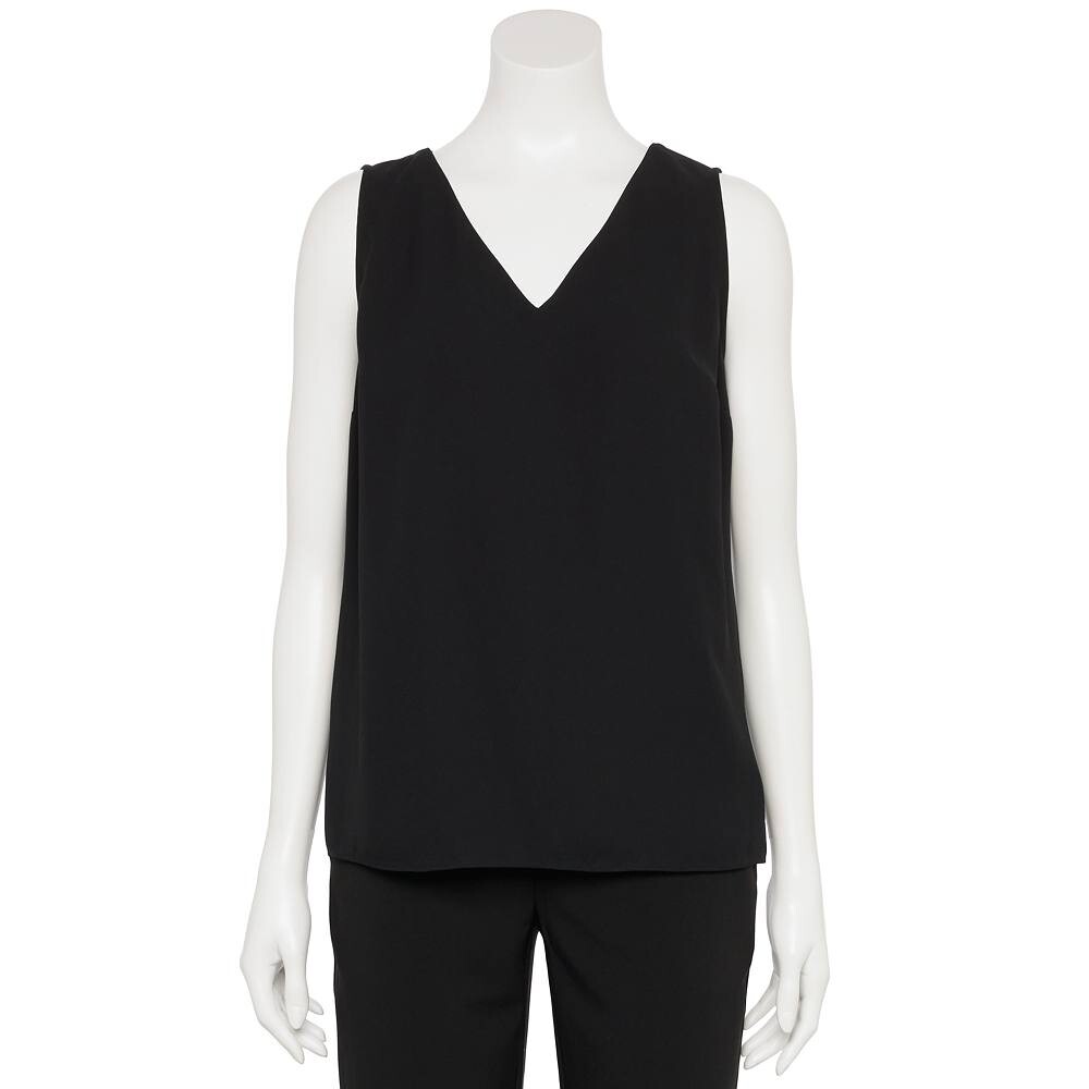 

Женский топ Nine West Adaptive с V-образным вырезом, цвет Mineral Black