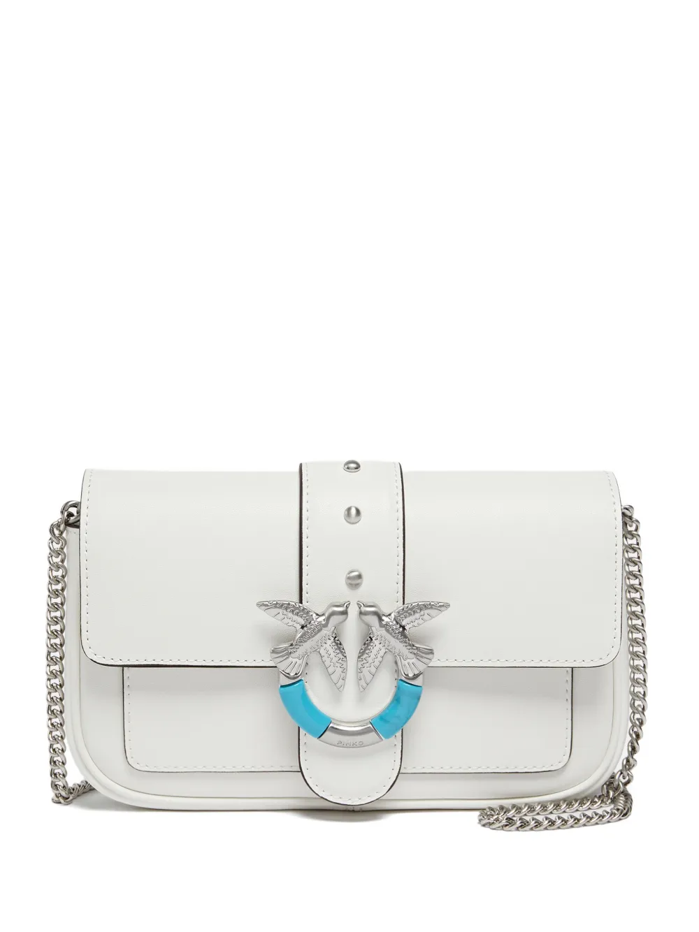 

Сумка через плечо с заклепками Pinko, белый