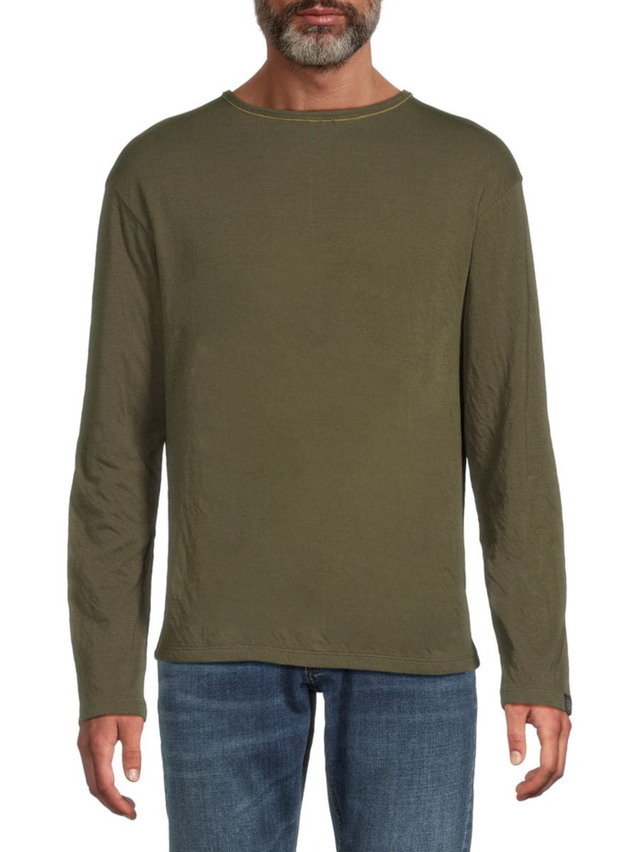 

Футболка с длинным рукавом Kerwin rag & bone, цвет Olive Multi