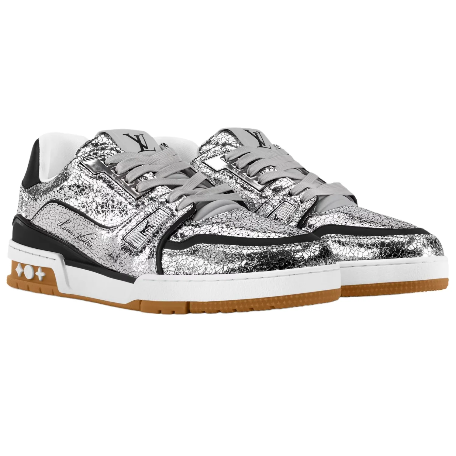 LOUIS VUITTON Кроссовки для скейтбординга мужские low top silver — фото 4