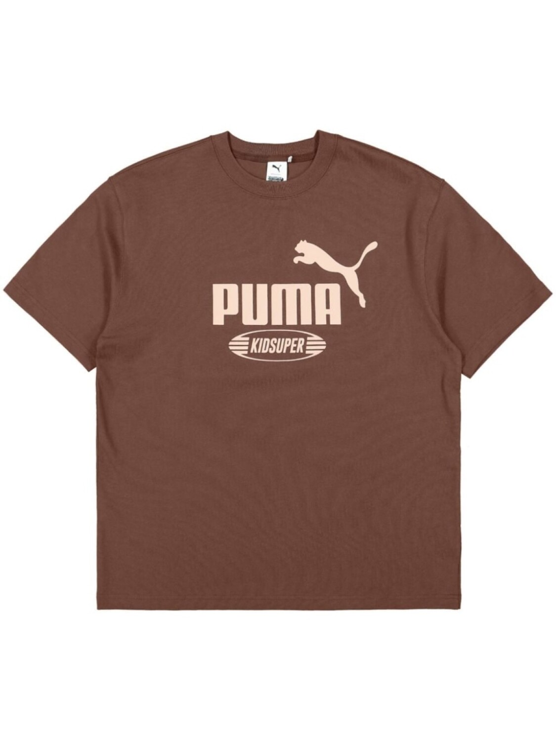 

Футболка из хлопка с логотипом KidSuper x Puma, коричневый