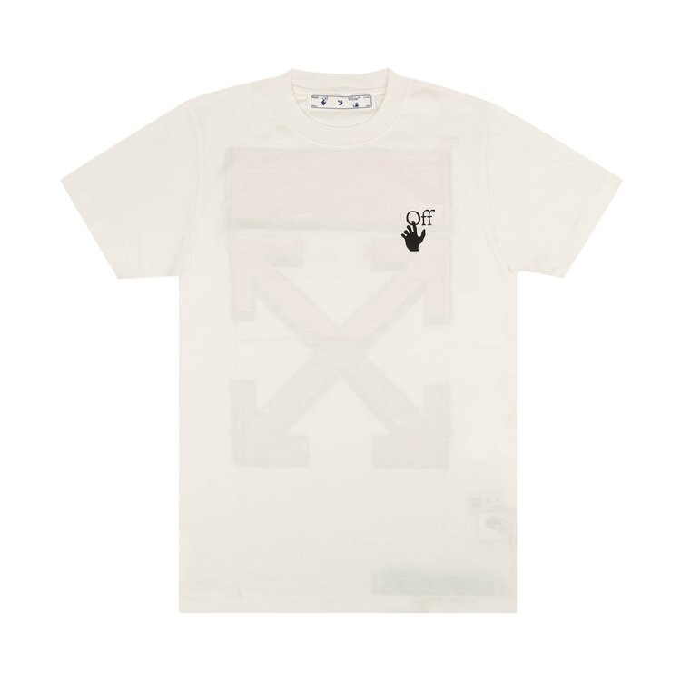 

Футболка Off-White Marker Slim Tee 'White/Red', белый