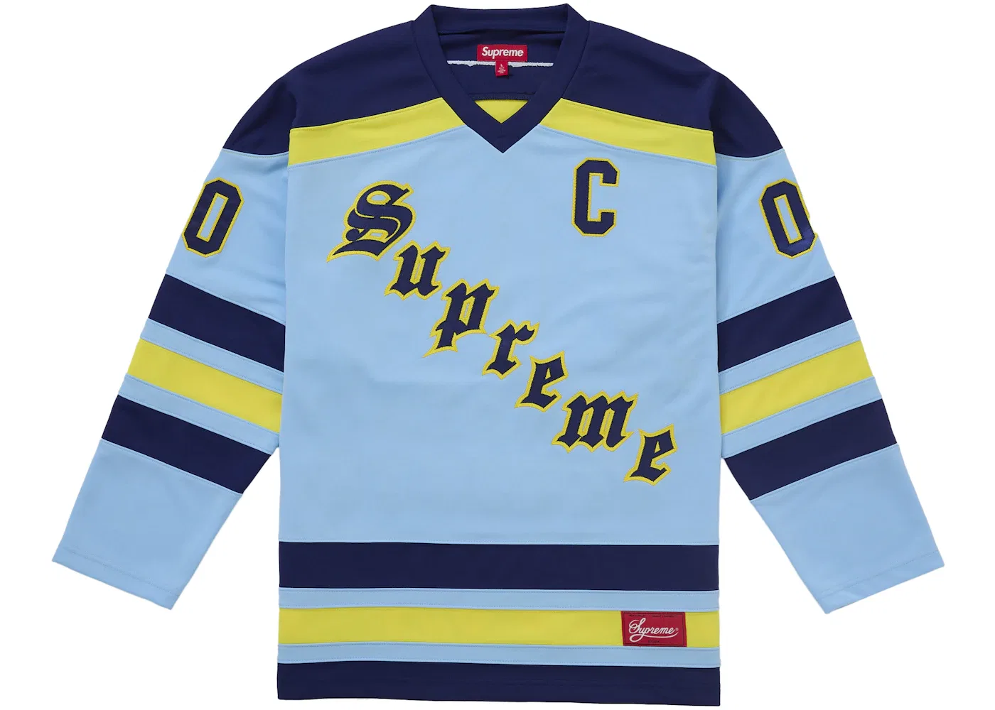 Мужская хоккейная джерси с принтом Fire Ice Supreme, Light Blue