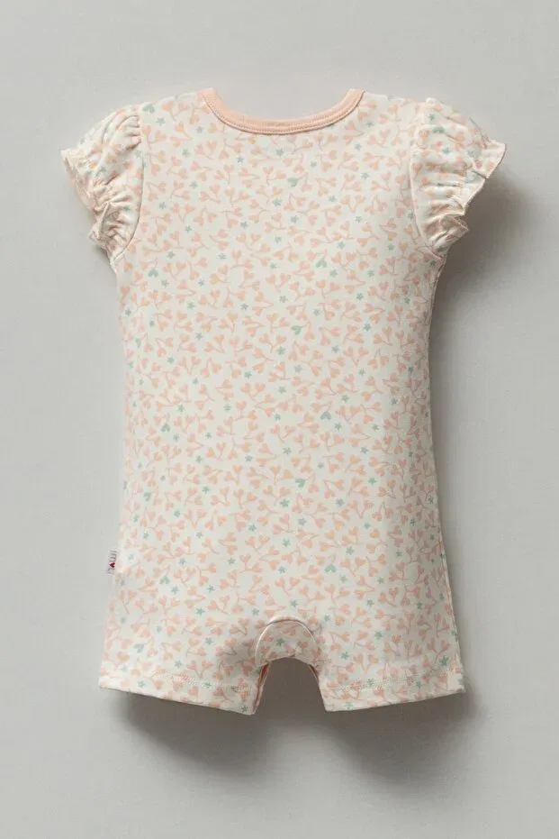 Детский комбинезон для девочек хлопковый Pink Heart and Blue Star Mother Love, Pink — фото 3