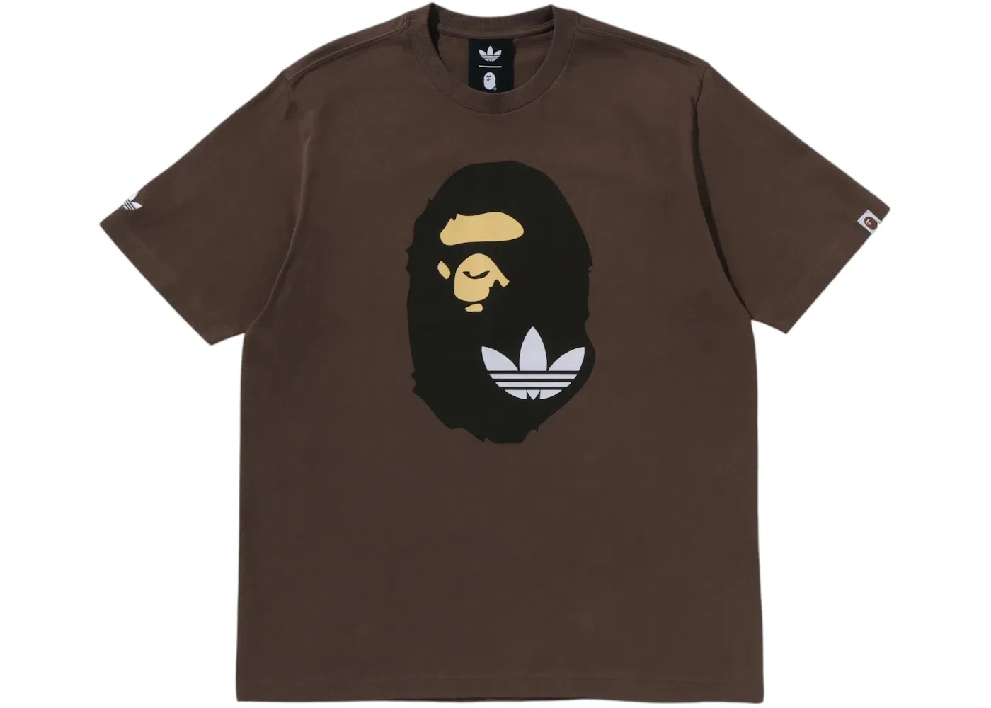 Мужская футболка с принтом Ape Head Tee Adidas, Brown