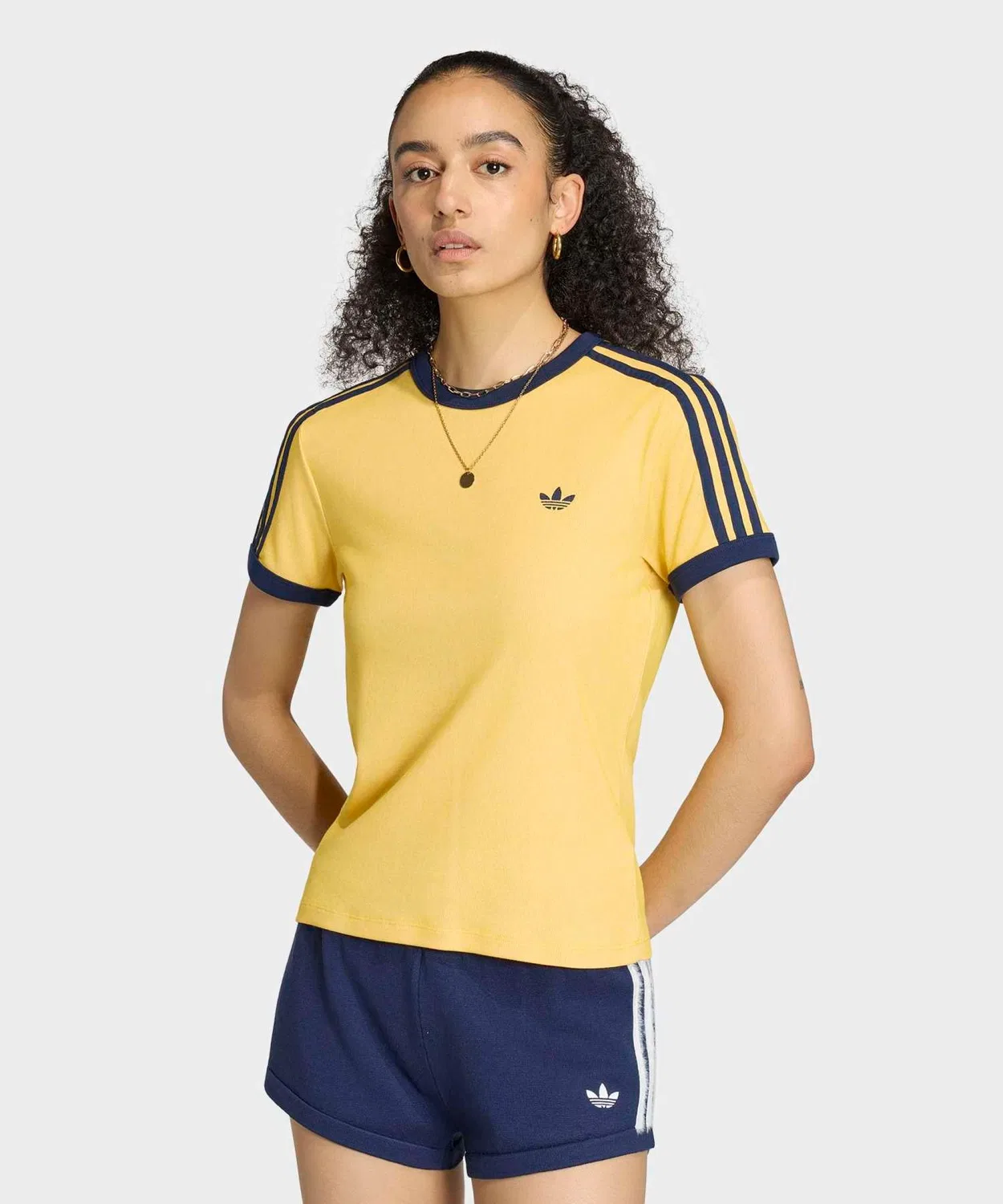 Женская футболка с принтом Heather 3S Cali T-Shirt Adidas, Yellow