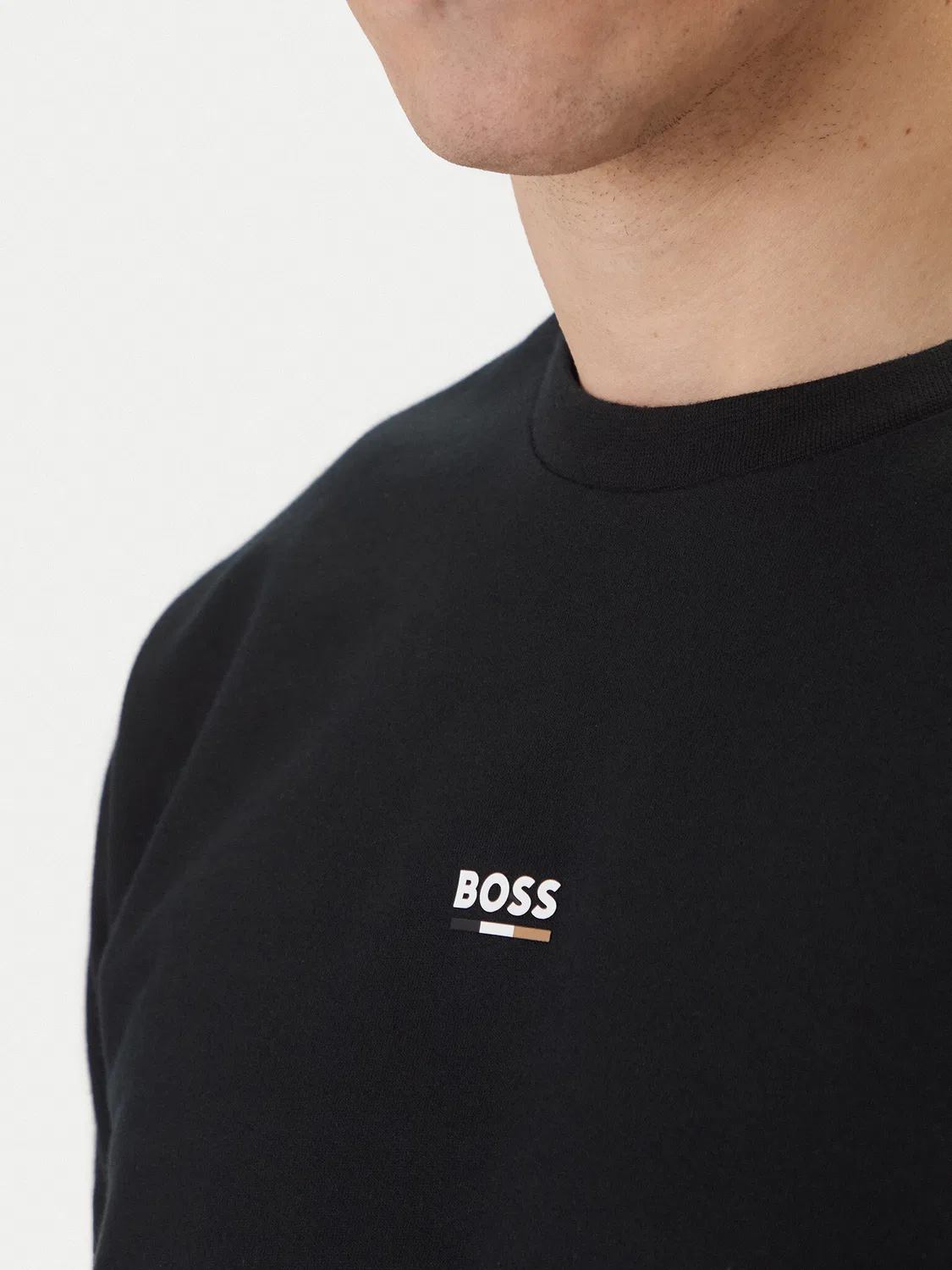 Мужская толстовка стандартного кроя Iconic Boss, черный — фото 4