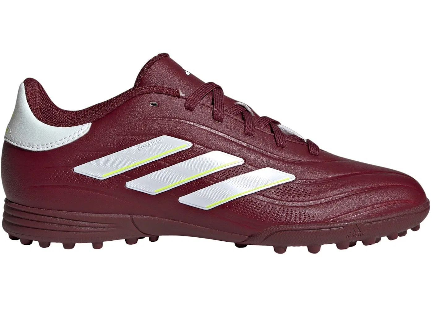 Детские бутсы с длинным рукавом Adidas Copa Pure II League Turf, Shadow Red Cloud White Team Solar Yellow