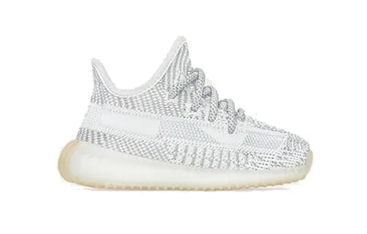 Детские кроссовки с принтом Yeezy Boost 350 V2 Yeshaya Adidas Originals, Белый — фото 3