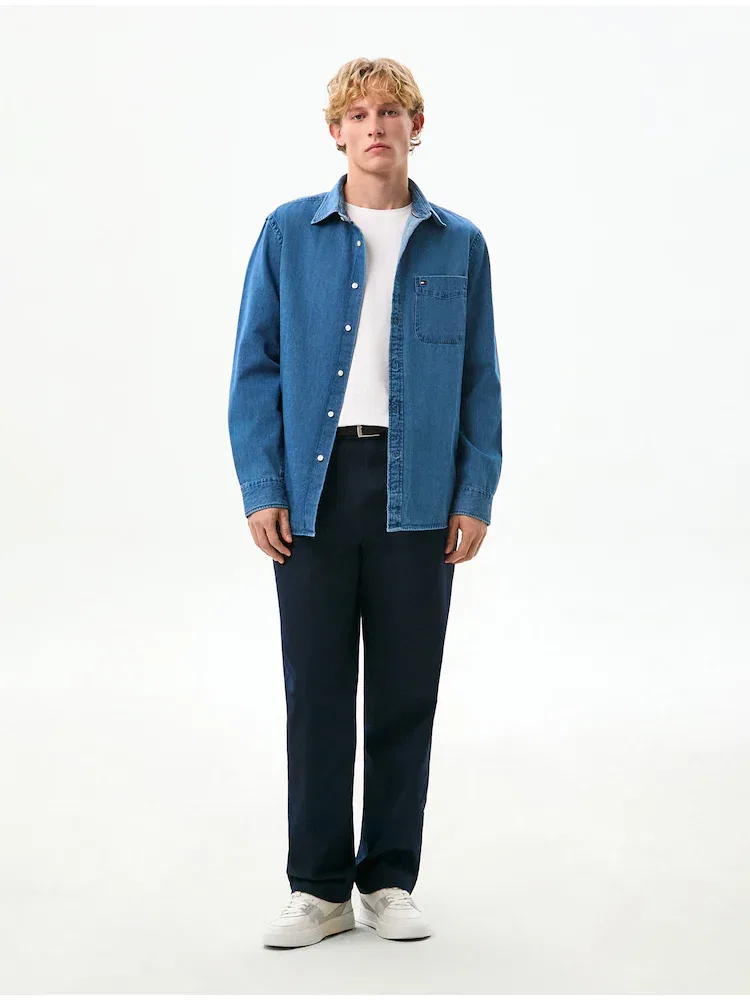 Джинсовая рубашка Regular Fit TOMMY HILFIGER, Blue — фото 2
