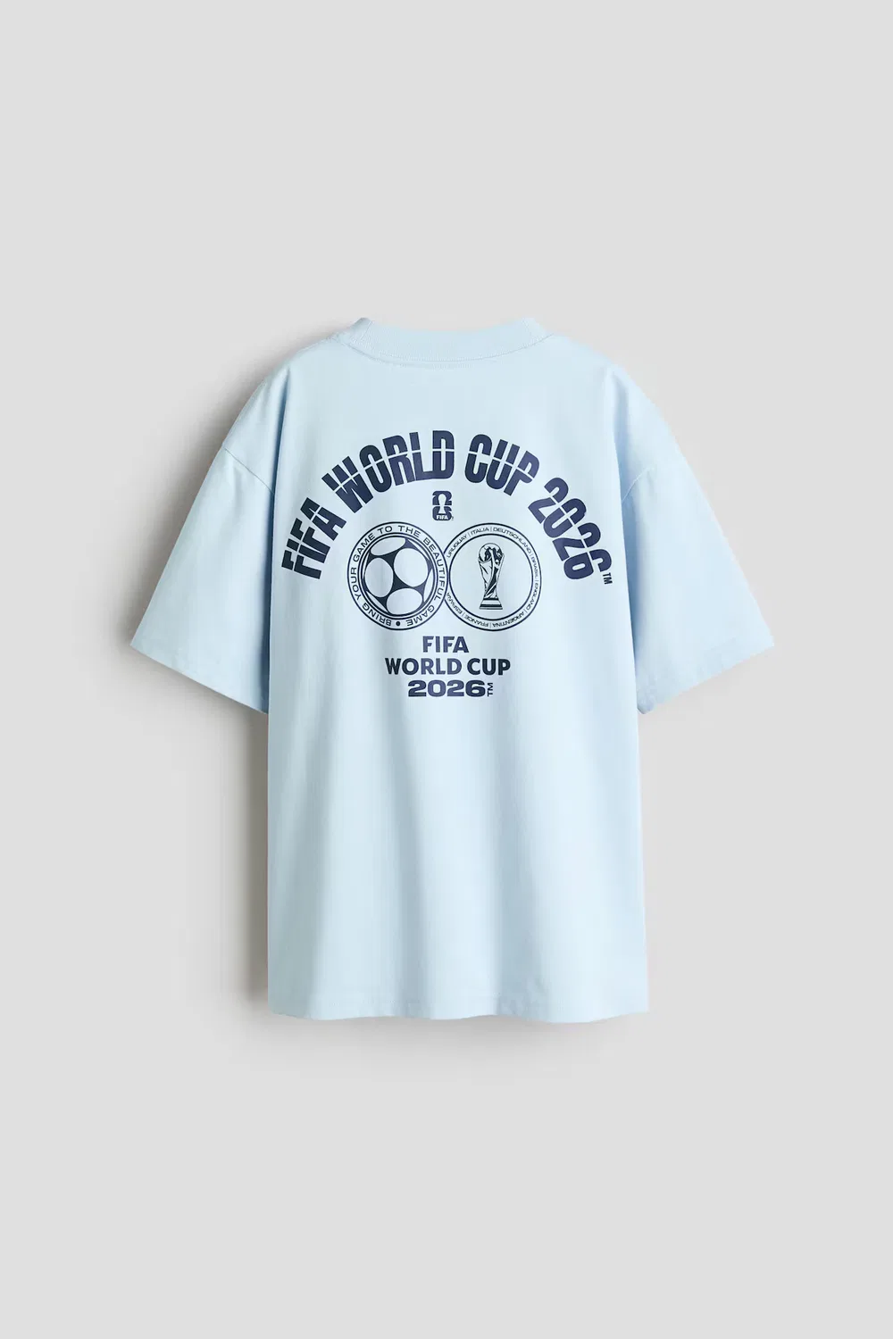 Хлопковая футболка с принтом H&M, Blau/Fifa World Cup 2026 — фото 2