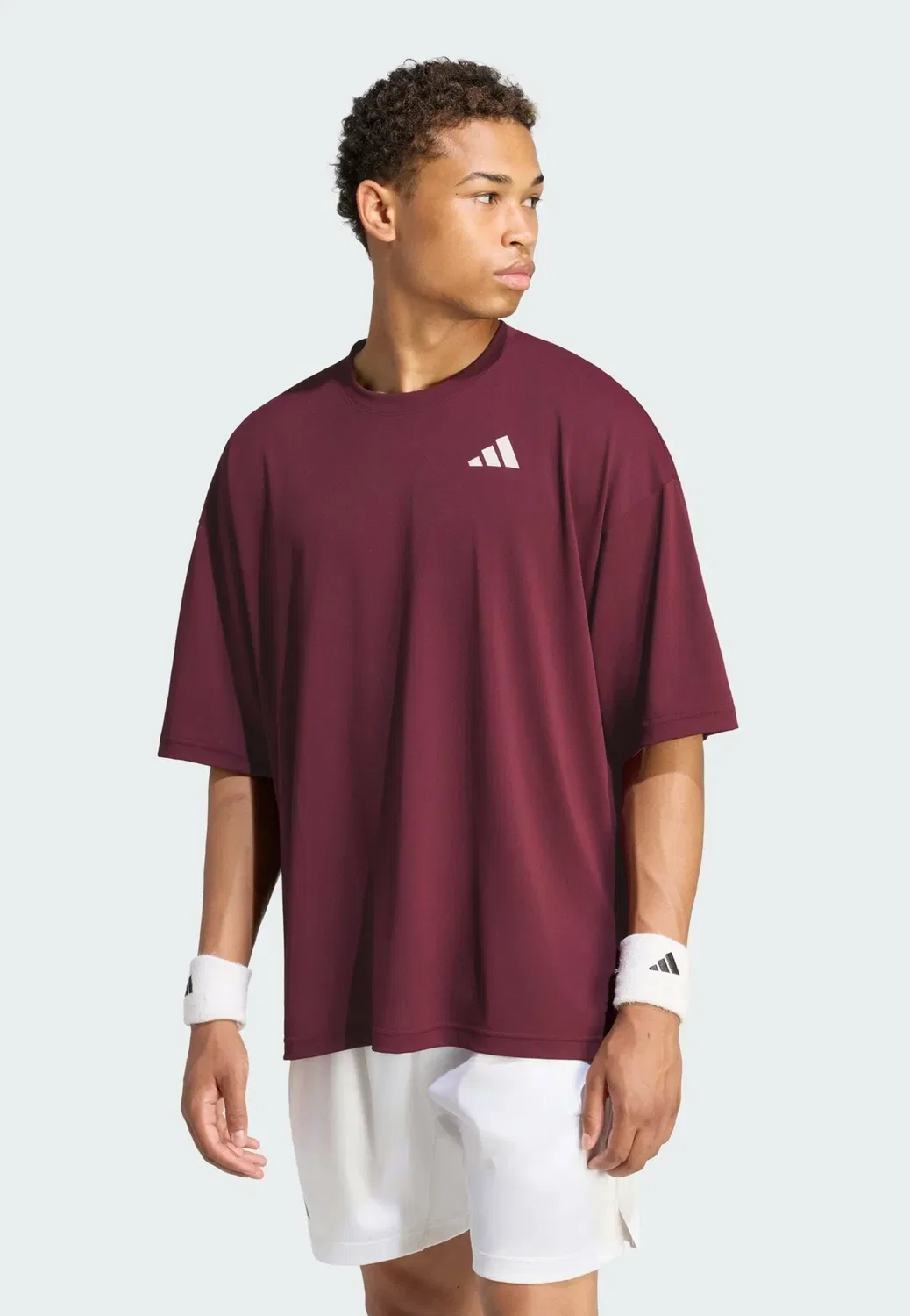 Теннисная футболка climacool+ t-shirt pro - спортивная футболка Adidas Performance, Maroon