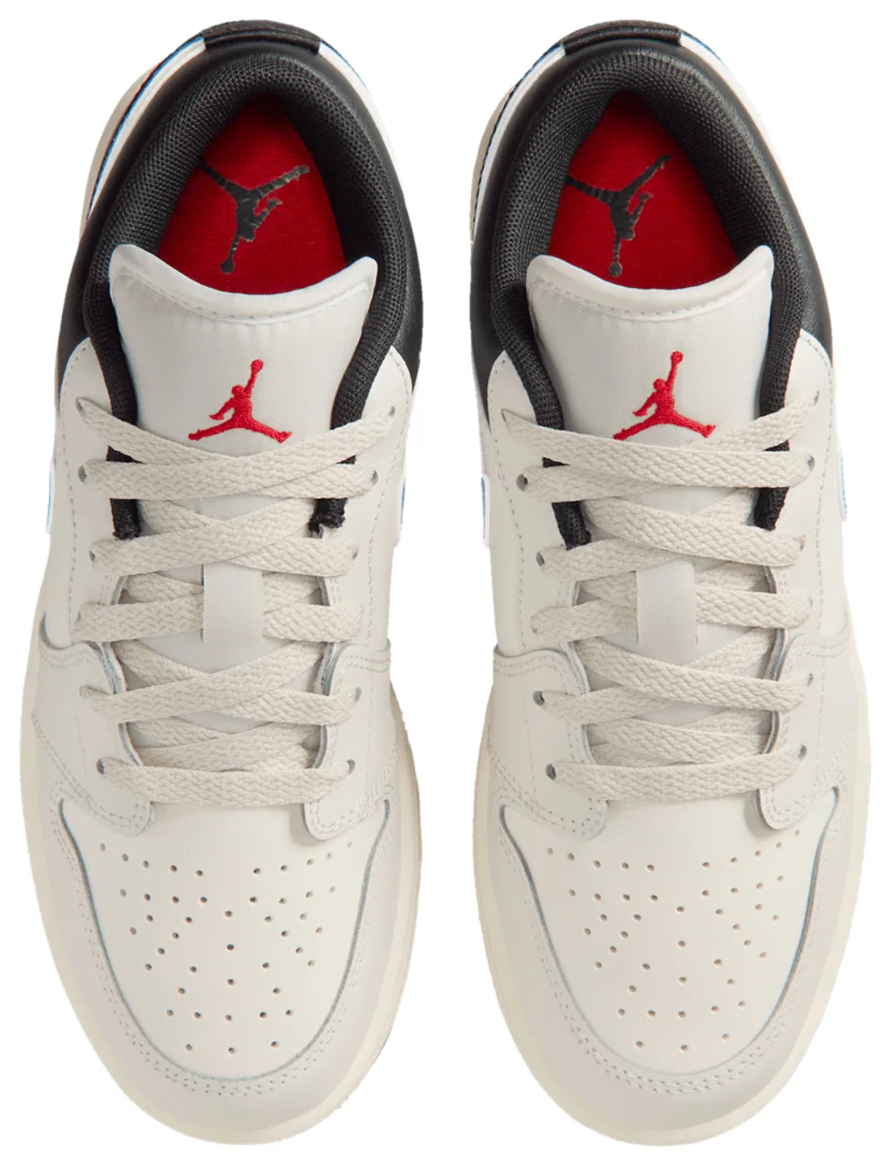 Кроссовки для мальчиков AJ 1 Low Jordan, серый/синий — фото 4