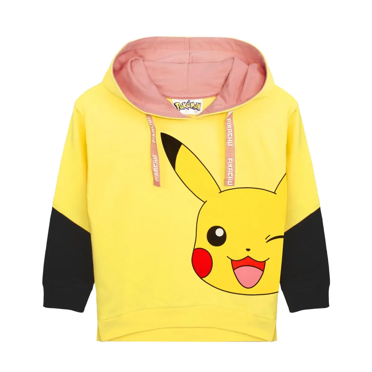 Детское худи для девочек Pikachu Pokemon, Yellow — фото 3