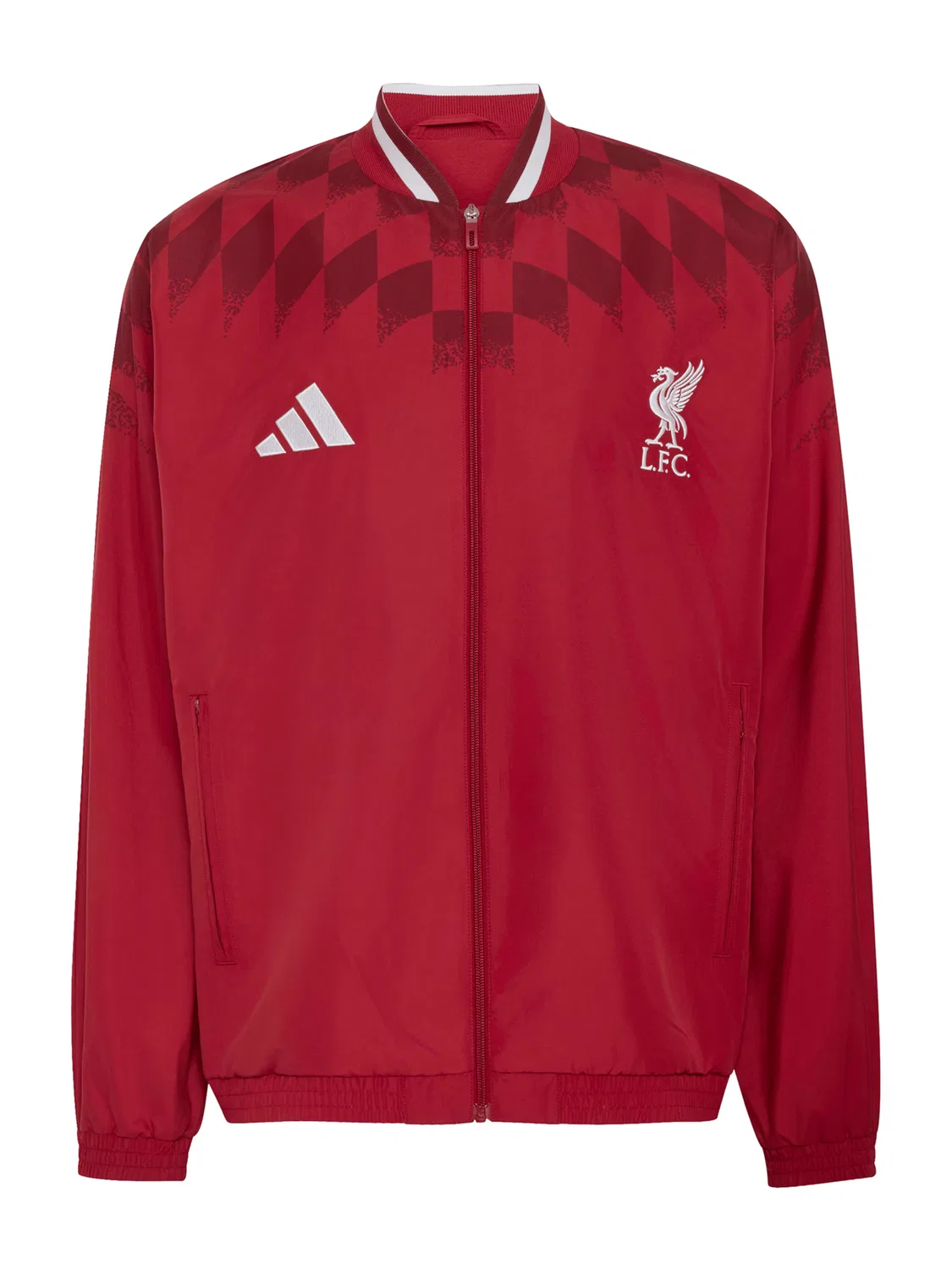 Тренировочная куртка Adidas Performance FC Liverpool Stadium в красном и темно-красном цветах