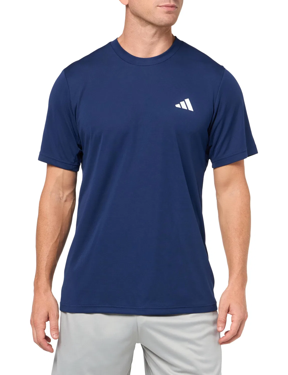 Мужская футболка с принтом Train Essentials Training Tee adidas, Dark Blue / White