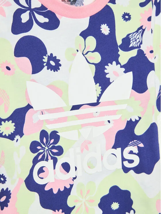Футболка regular fit Flower Allover Print Adidas, мультиколор — фото 3
