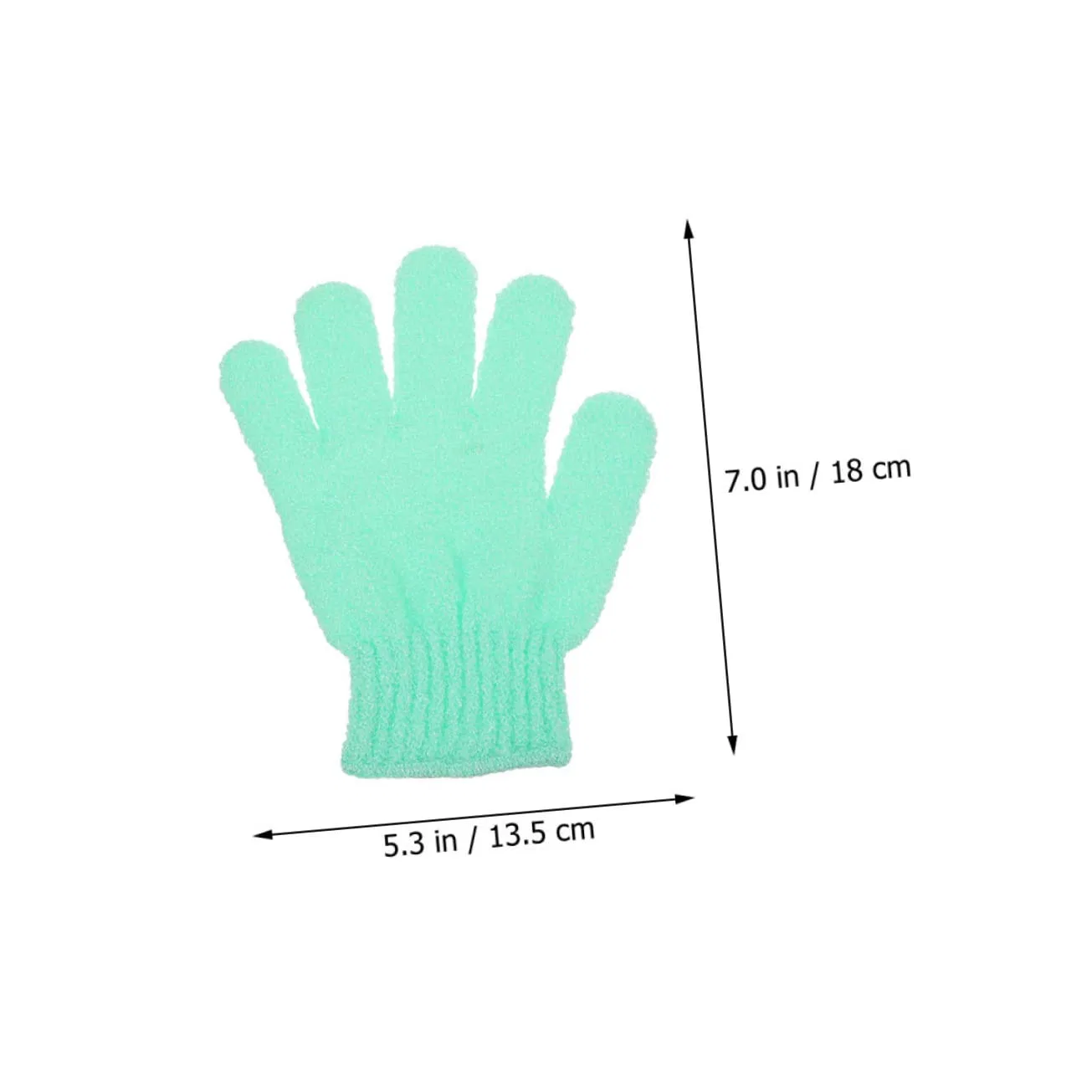 Пилинг-перчатки для душа, 20 шт, Minkissy, Nylon, 18x13,5 см — фото 2