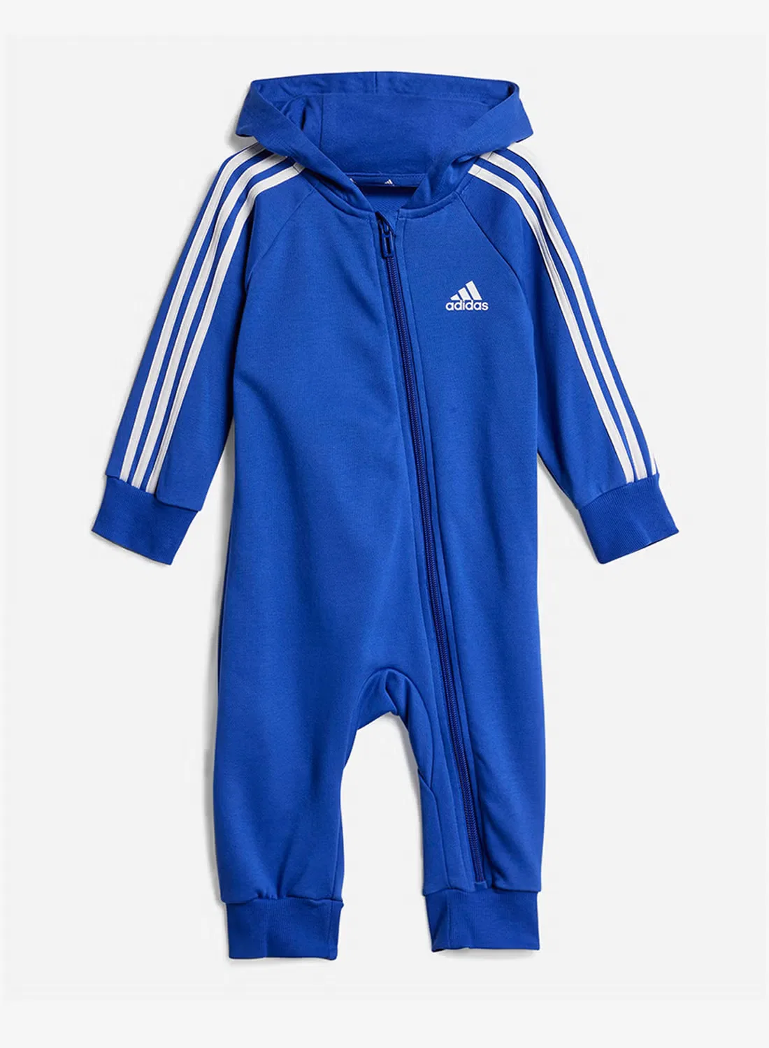 Боди-комбинезон из футера с длинным рукавом Infant Essentials 3-Stripes Adidas, синий