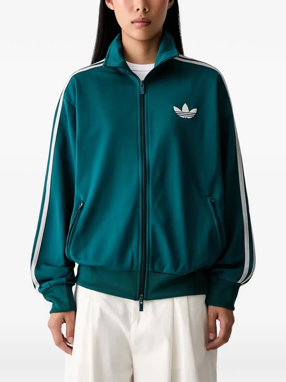 Спортивная куртка свободного кроя Firebird Adidas, зеленый