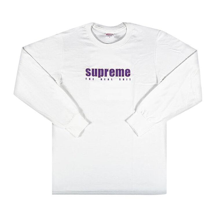 

Лонгслив Supreme The Real Shit Long-Sleeve Tee 'White', белый