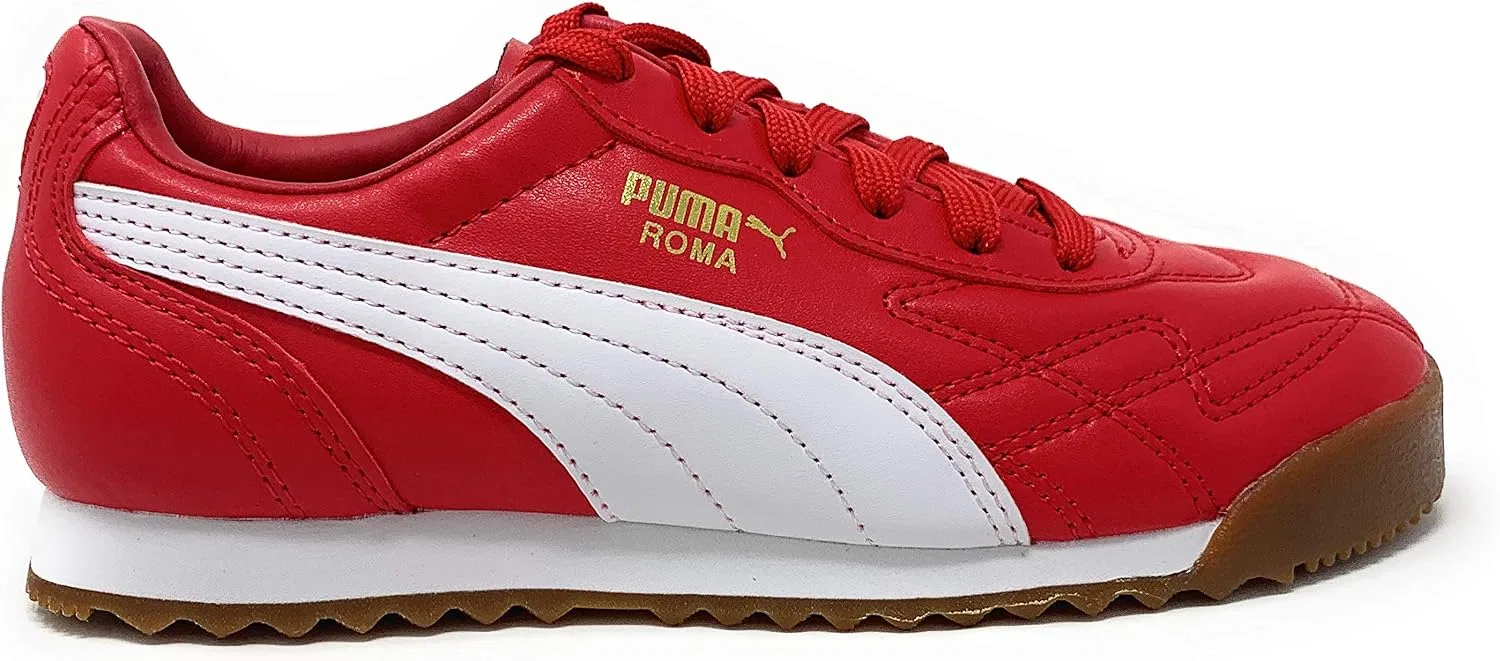 Детские кроссовки для мальчиков Roma PUMA, White Red — фото 3