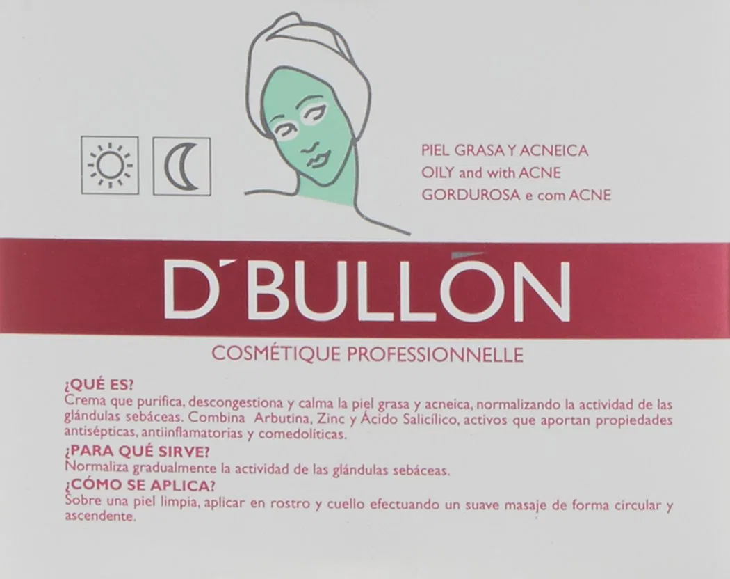 Крем D'Bullón Professional с тройным действием для жирной кожи, 50 мл Valquer Laboratorios — фото 3