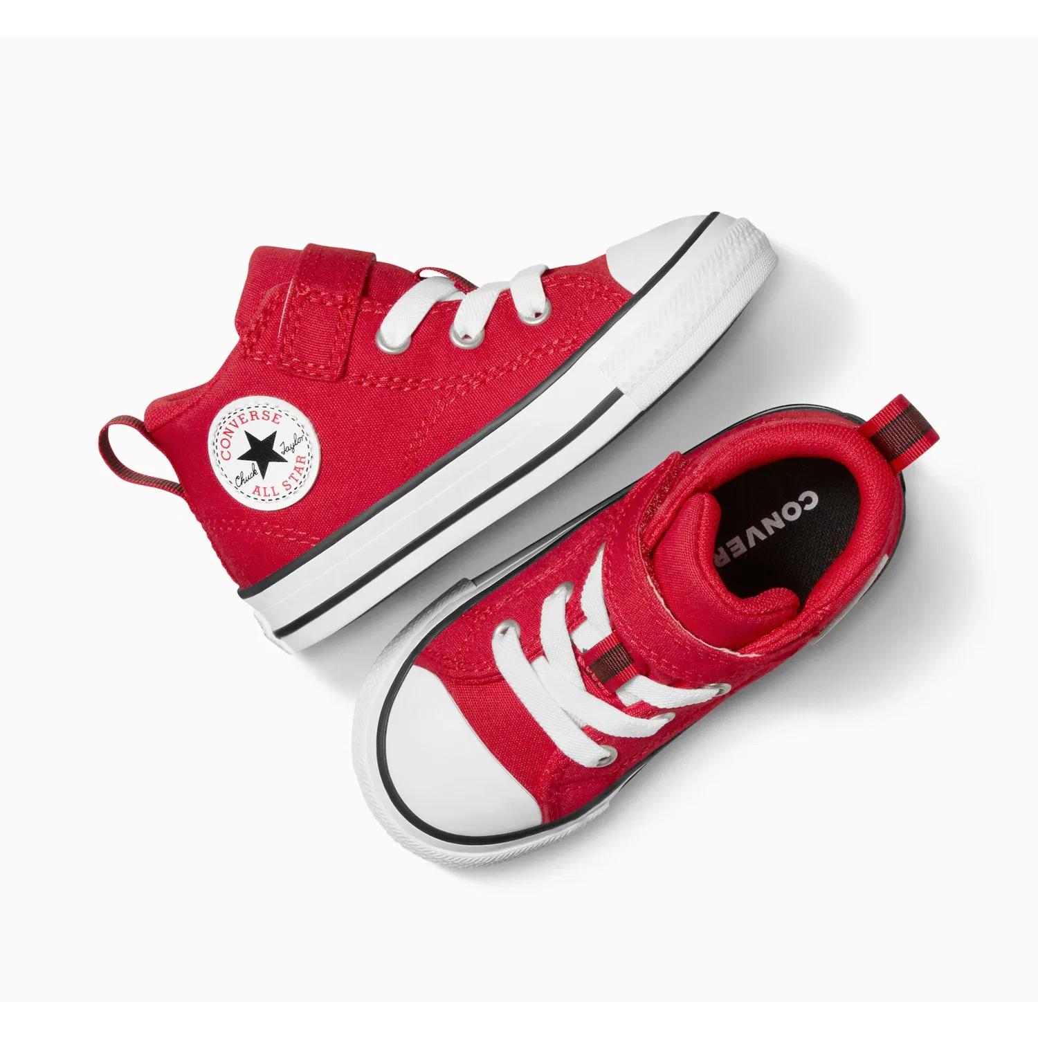Детские кеды высокие с круглым носком Converse, Red/White/Black — фото 3