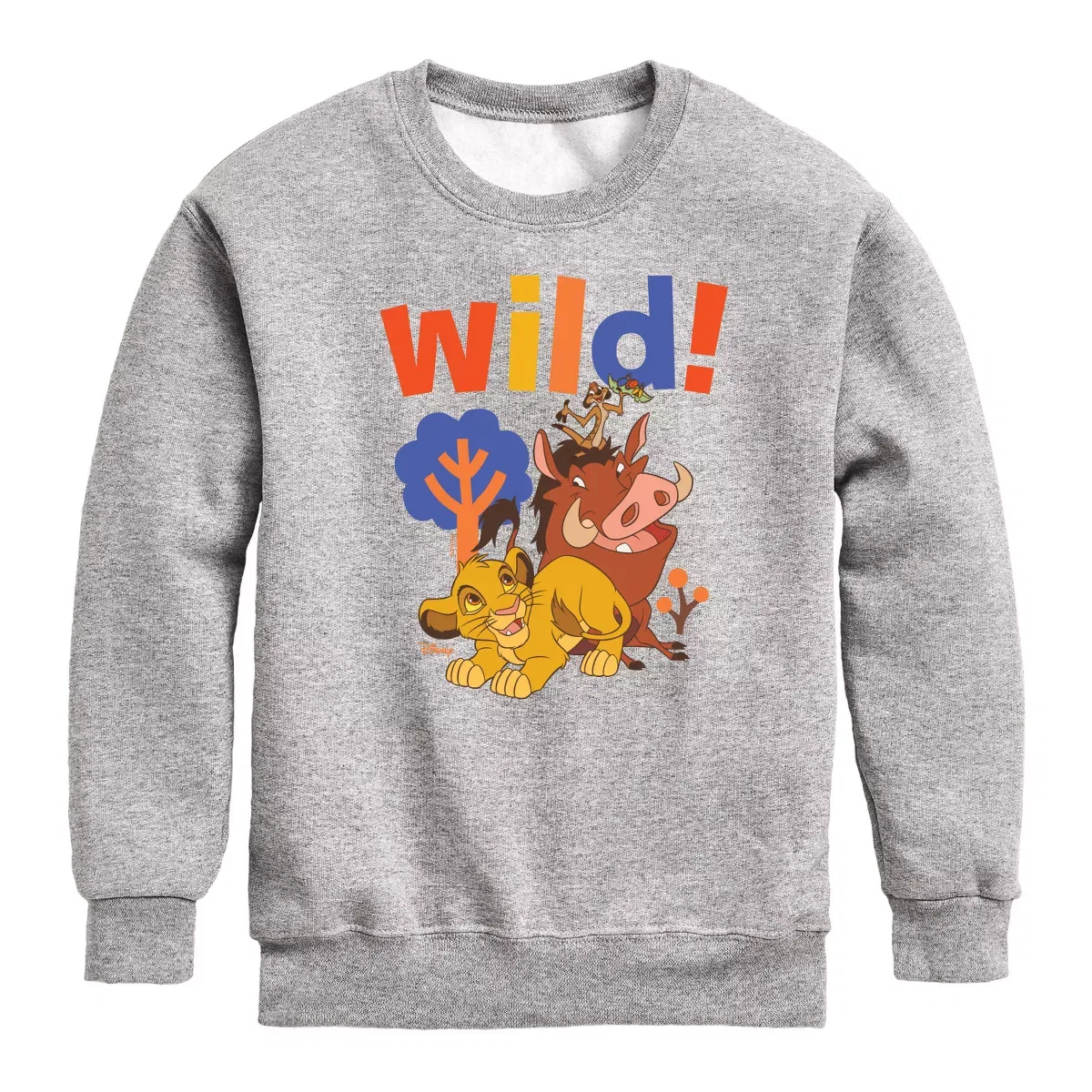Детский свитшот с принтом Wild! Disney Athletic Heather