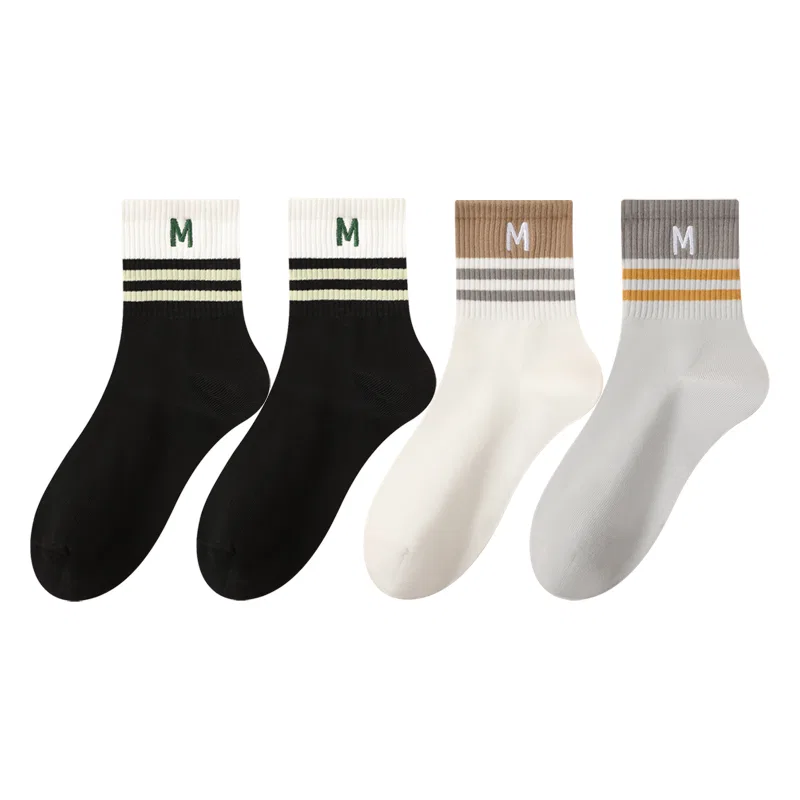 Детские носки до середины икры 4 пары Mid-Calf Socks MIIOW