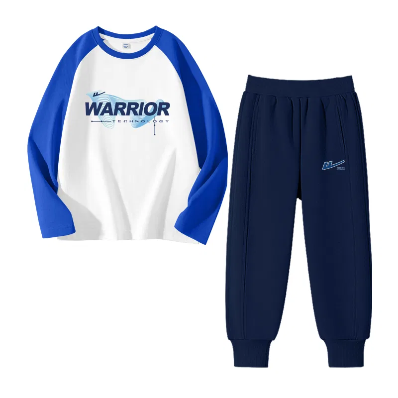 Детский спортивный комплект с принтом Royal Blue/H Technology Line-Navy Blue/H Silver Edge Blue Logo K WARRIOR