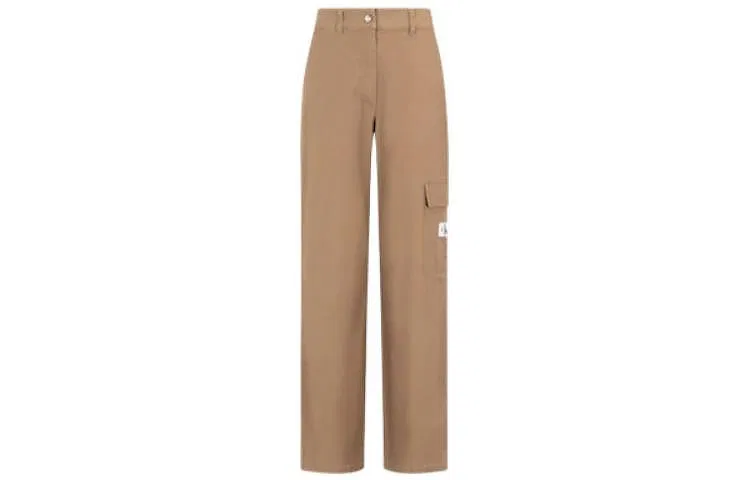 Женские карго-брюки с утилитарным стилем Calvin Klein, Coffee Brown