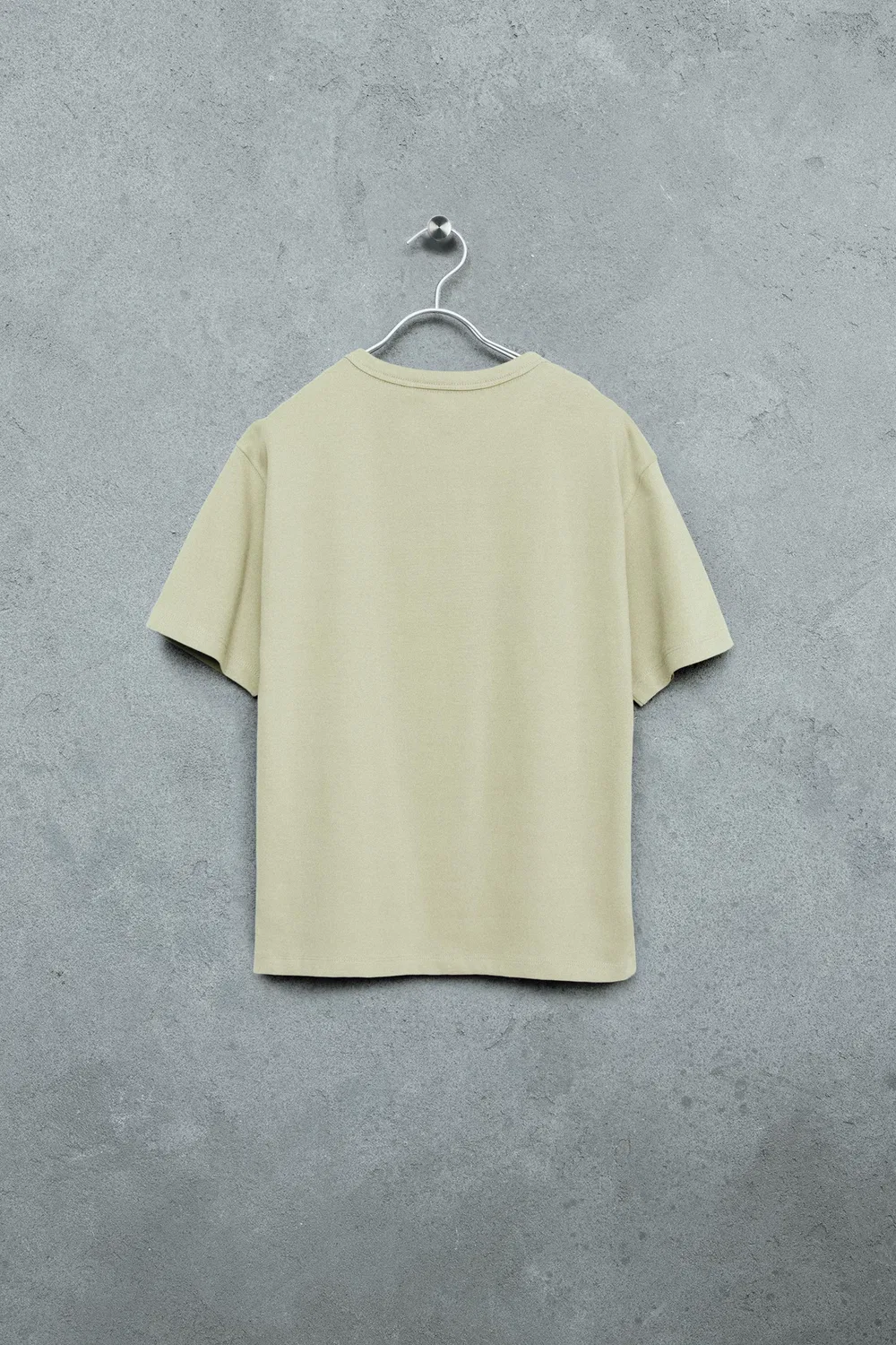 STORIESZ - Футболка Henley из плотной ткани ZARA, Light Green — фото 2